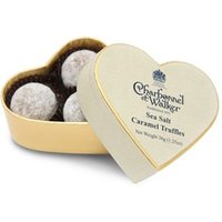 Charbonnel et Walker, Mini heart, Milk sea salt caramel truffles - Chocolate Gifts Heaven