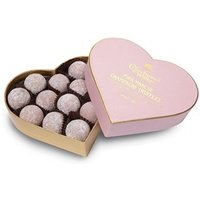 Pink Marc de Champagne truffle heart gift box 200g