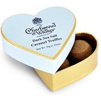 Charbonnel et Walker, Mini heart, Dark sea salt caramel truffles - Chocolate Gifts Heaven