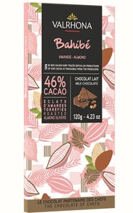 Valrhona Bahibe Roasted Almond 46% Milk Chocolate Bar - Chocolate Gifts Heaven