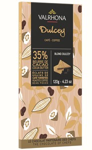 Valrhona Dulcey Roasted Coffee 35% Chocolate Bar - Chocolate Gifts Heaven
