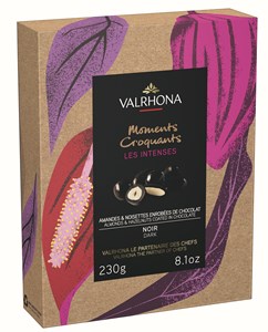 Valrhona Les Intense, dark chocolate enrobed nuts 230g