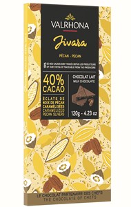 Valrhona Jivara Caramelised Pecan 40% Milk Chocolate Bar - Chocolate Gifts Heaven