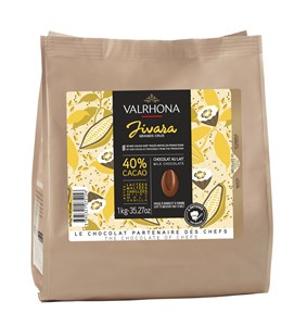 Valrhona Jivara, 40% milk chocolate chips - Small 1kg bag