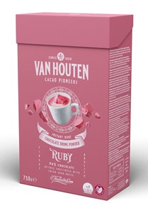 Van Houten (Callebaut) Ruby Drinking Chocolate - Chocolate Gifts Heaven