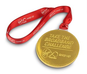 Branded chocolate medal 75mm - Chocolate Gifts Heaven