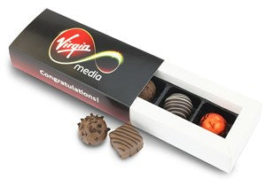 Branded 3 Chocolate Box Sleeve - Chocolate Gifts Heaven