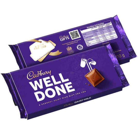 Cadbury Well Done Dairy Milk Chocolate Bar with Sleeve 110g - Chocolate Gifts Heaven