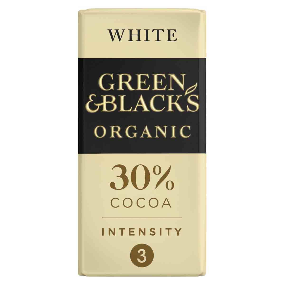 Green & Black's Organic White Chocolate 90g Bar - Chocolate Gifts Heaven