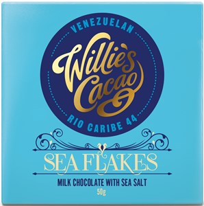 Willie's Milk chocolate with sea salt bar - Chocolate Gifts Heaven