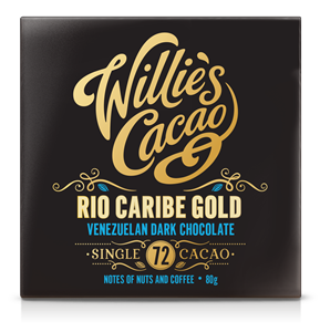 Willie's Venezuelan 72 Rio Caribe Superior chocolate bar - Chocolate Gifts Heaven