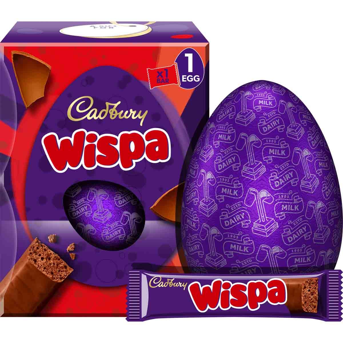 Cadbury Wispa Chocolate Easter Egg (182.5g) - Chocolate Gifts Heaven