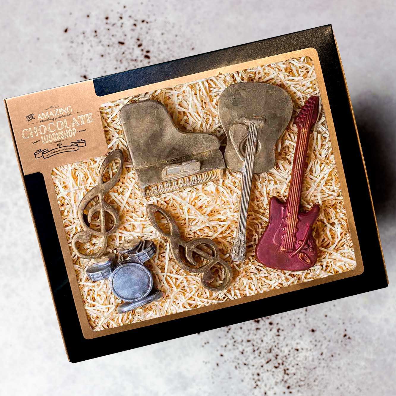 Large Chocolate Musical Instruments Rock Music Gift Box