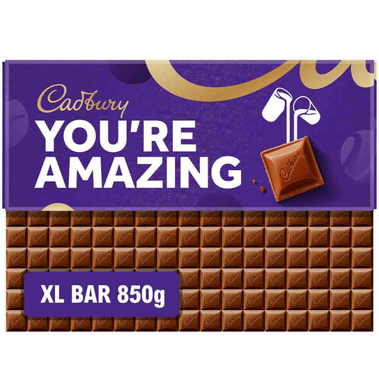 Cadbury Dairy Milk You're Amazing XL Chocolate Bar 850g