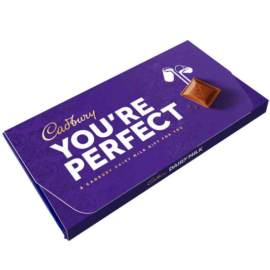 Cadbury You're Perfect Dairy Milk Chocolate Bar with Gift Envelope - Chocolate Gifts Heaven