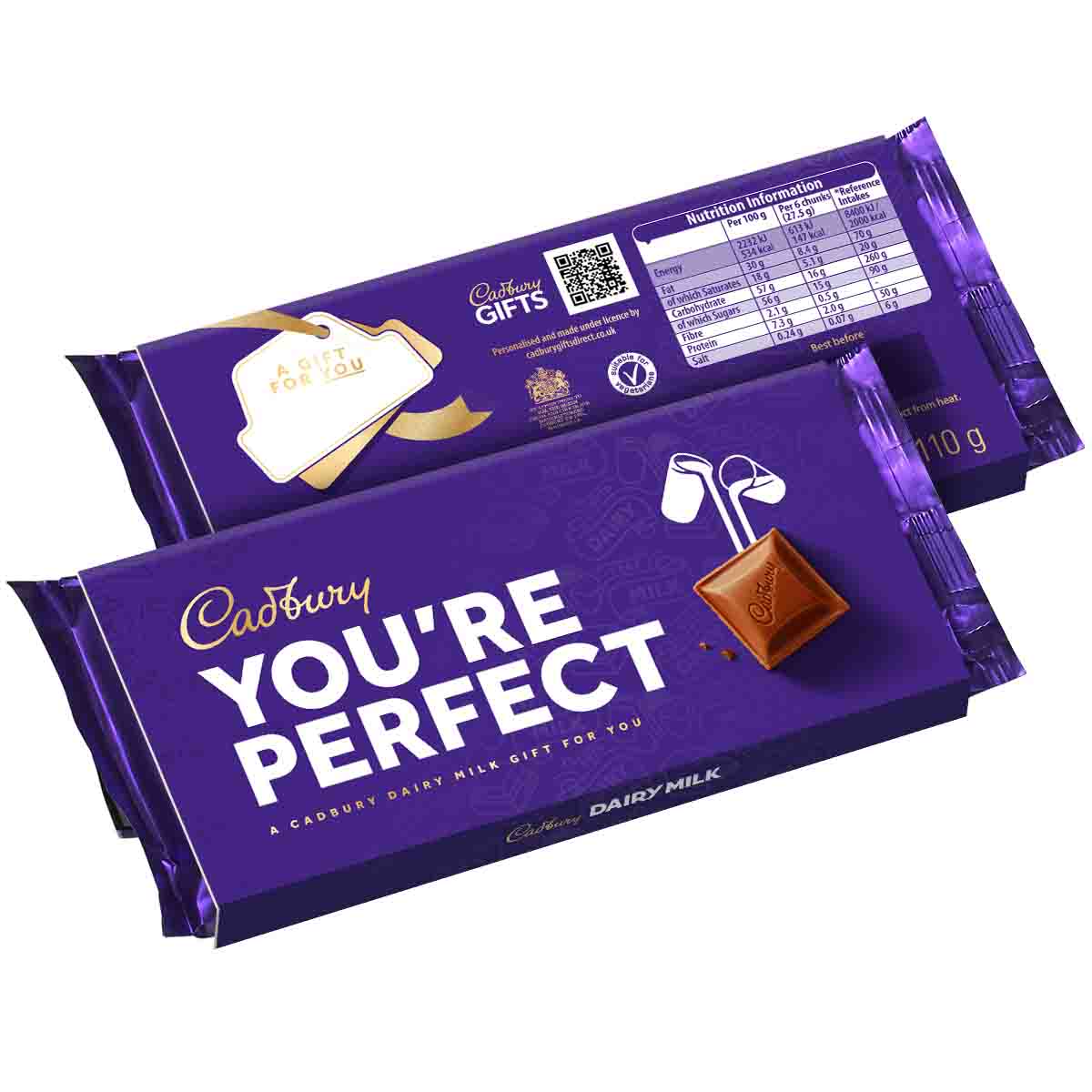 Cadbury You're Perfect Dairy Milk Chocolate Bar with Sleeve 110g - Chocolate Gifts Heaven
