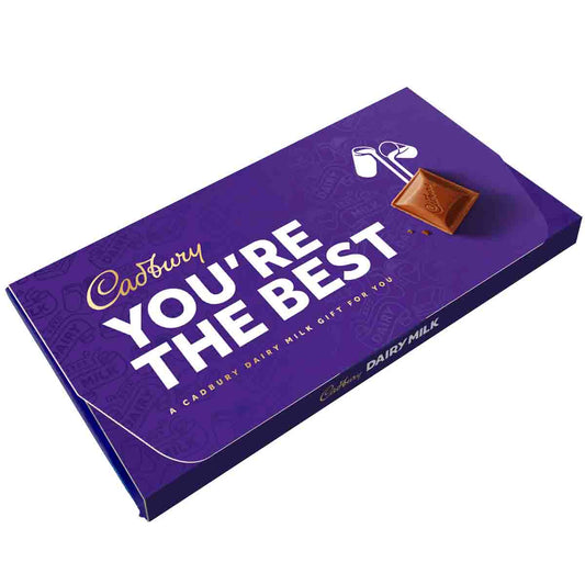 Cadbury You're the best Dairy Milk Chocolate Bar with Gift Envelope - Chocolate Gifts Heaven